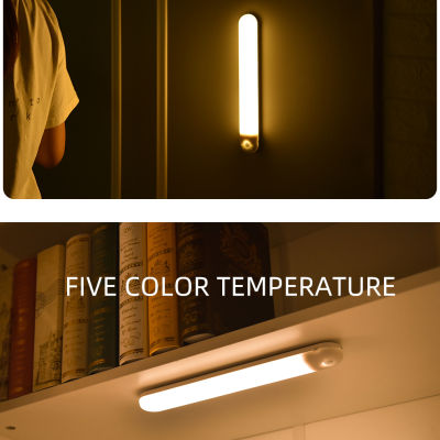 ไฟ Led สำหรับตู้พร้อม Usb ชาร์จ Motion Sensor ไฟกลางคืนโคมไฟติดผนังแบบชาร์จไฟได้สำหรับตู้เสื้อผ้าห้องครัวห้องนอนตู้เสื้อผ้าบันได
