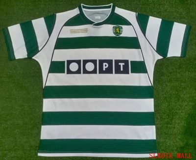 เสื้อกีฬาสำหรับผู้ชายลาย Lisbon Kaus Sepak Bola โรนัลโด้ทรงจำแบบไทย