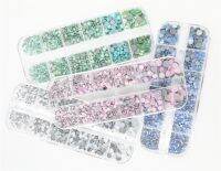 【CW】 12Grib box 4 Sizes Hot Rhinestones Set Flatback Stone Glass Strass Glue on for Wearing Garment