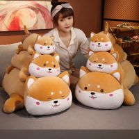 【CW】40-100cm Cute Lying Akita Dog Plush Toy Stuffed Soft Animals Shiba Inu Chai Dog Sleep Doll Pillow Kawaii Toys Gift for Children