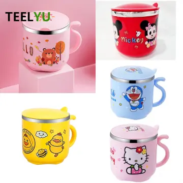 480Ml Kawaii Stitch 304 Stainless Steel Coffee Mug with Straw Cartoon Anime  Drinking Beer Milk Water