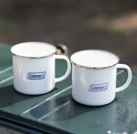 Coleman JP Enamel Mug แก้ว เครื่องดื่ม สแตนเลส เคลือบ Enamel โคลแมน ใช้ง่าย น้ำหนักเบา by Jeep Camping