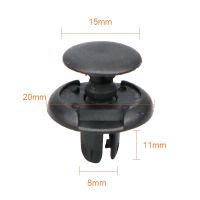 【CC】❐✱  10/20/50pcs Fastener 8mm Hole Rivet Retainer Push Engine Cover Car Door Trim Panel Clip Fasteners for