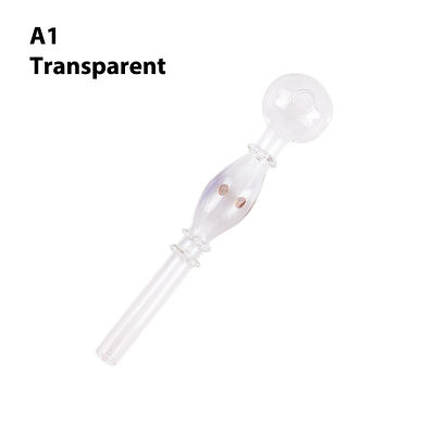 Portable Clear Glass Straw With Anti-Roll Dots High Borosilicate Glass Straw