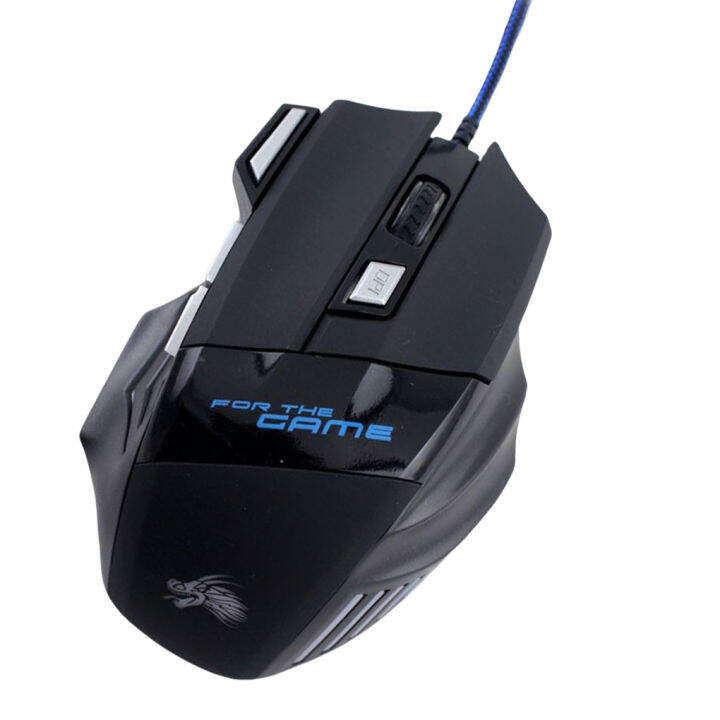 1/2/3 Wired Gaming Mouse 7 Button Backlit USB Input Device Computer