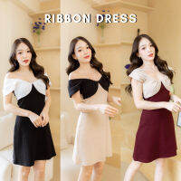 Basicnotbasics - Ribbon dress มินิเดรส ใส่ได้2แบบ