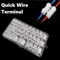 2 Pin 220V Terminals Quick 10A CH-2 Cable Push Wire