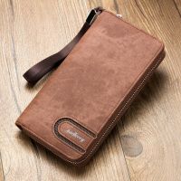 Seagloca Men PU Leather Organizer Long Wallet Money Purse Coin Pocket Pochette Male Clutch Hand Bag Card Holder