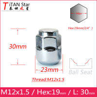 4 PCS M12x1.50 1.5 OEM OE สต็อกโรงงานล้อ Rims Acorn Ball Seat Lug Nuts 30มม. Hex19mm สำหรับ Honda Accord Crosstour Acura