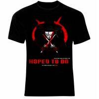 2023 newcustom Design Mens พิมพ์เสื้อยืดแฟชั่น Anonymous V Vendetta hoped to do Cool cotton breathbles ftprirt สำหรับ menft