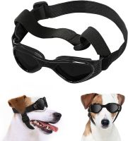 Small Dog Sunglasses UV Protection Goggles Eye Protection with Strap Foldable Pet Sunglasses for Dogs Windproof Anti-fog Glasses