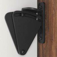 Sliding Barn Door Lock Wood Door Latch Black Steel Barn Door Hardware Door Lock for Sliding Barn Wood Door