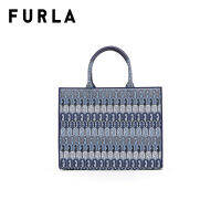 FURLA กระเป๋าสะพายผู้หญิง รุ่น OPPORTUNITY L TOTE TONI BLU DENIM