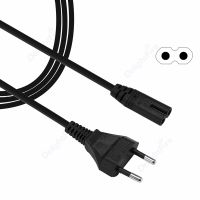 EU Power Cable Extension Cord 2-Pin C7 Figure 8 Power Cord For Samsung LG Sony TV Monitor Power Supply PS3 XBox Charger