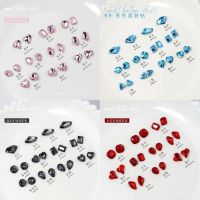 20PCS Mix Shapes Translucent Various Colors Sharp K9 Diamond Crystal Nail Art Rhinestones Jewelry Decorations Manicure Ornaments