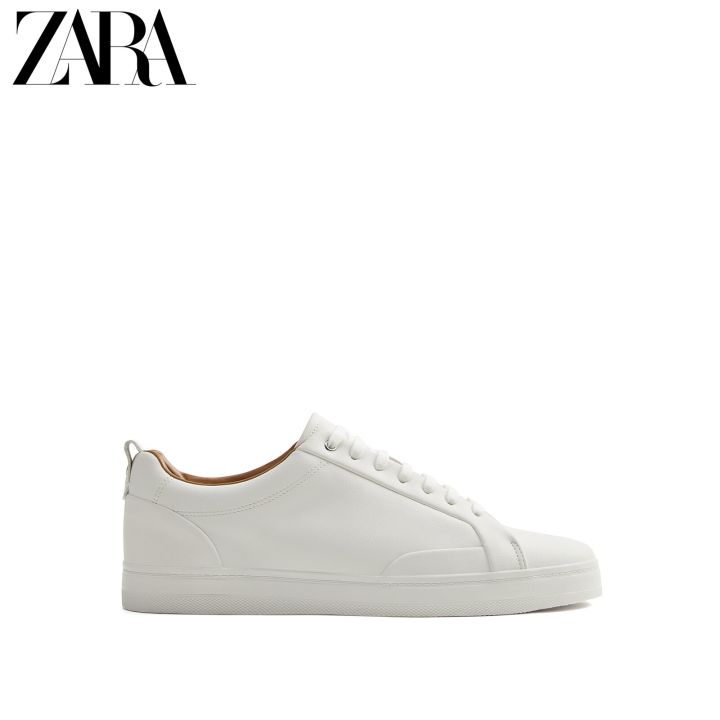 ZARA new men's shoes with white retro rubber soles and low-cut trend ...