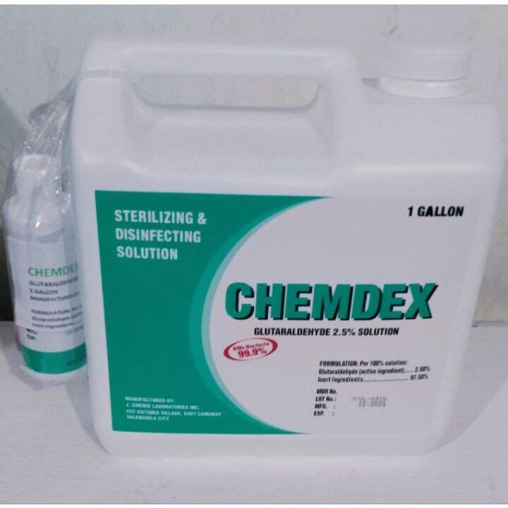 ♚Chemdex Glutaraldehyde 2.5 Sterilizing Disinfecting Solution 1 Gallon