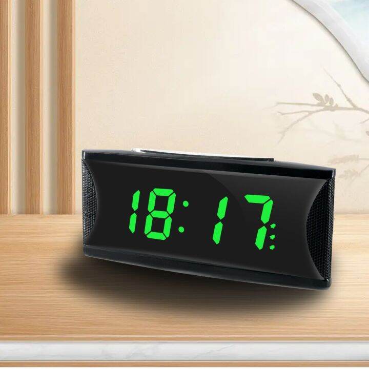 5 Minutes Snooze Digital Alarm Clock Brightness Adjust Night Mode
