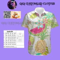 Cute and refreshing summer artworks 2023 summer and autumn Hawaiian shirt of high quality, unisex, size S-3XL