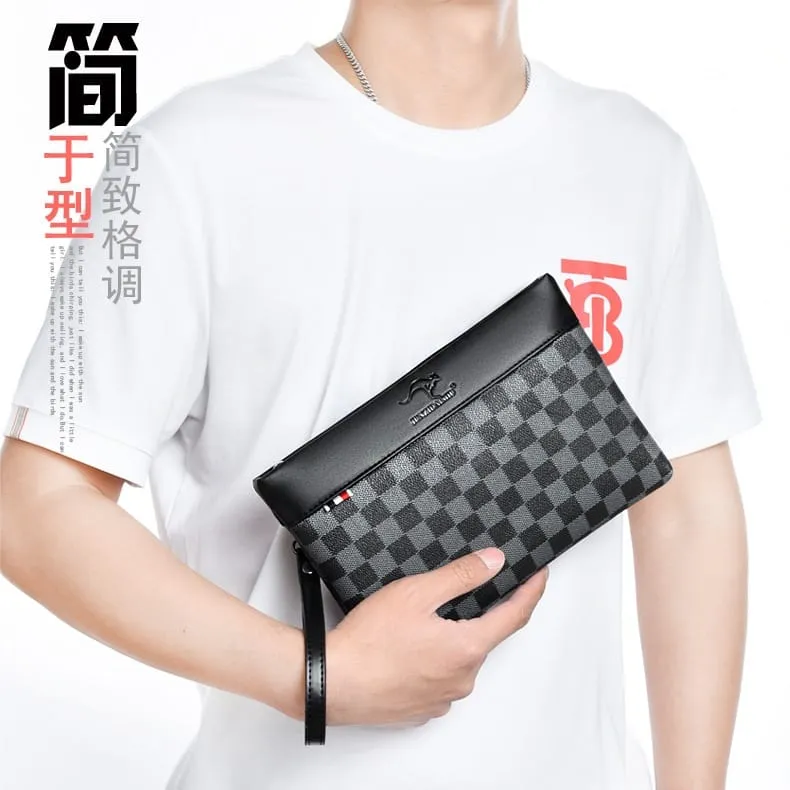 Ready Stock!! Men Clutch Bag Mens PU Hand carry Clutch Bag Long Wallet Beg  tangan lelaki