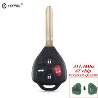 Keyyou สำหรับ Toyota คัมรี่เอวาลอน Corolla Matrix Rav4 Venza Yari 4กุญแจรีโมทปุ่ม Fob ขอ Hyq12bby 314.4 Mhz Id 67ชิปกุญแจรถ