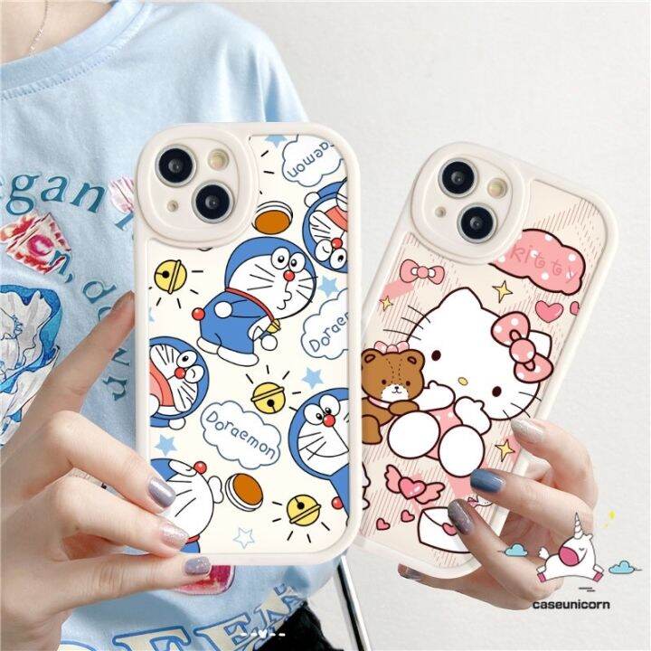 เคสโทรศัพท์มือถือ-tpu-นิ่ม-ลายการ์ตูนโดราเอมอน-น่ารัก-สําหรับ-iphone-7plus-xr-14-12-13-6-6s-7-8-plus-xs-x-2020