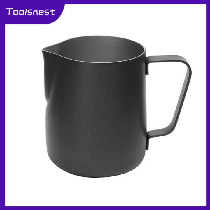 toolsnest-เหยือกตีฟองนมกาแฟเหล็กกล้าไร้สนิม350มล-สีขาว