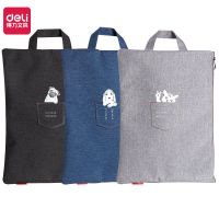 Effective 72445 Zipper Bag A4 Students Handheld Zipper Bag Cloth Envelope To Fashion Cartoon Office Envelope 【AUG】