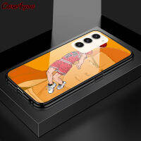 Case4you สำหรับ Samsung Galaxy S23 S23 5กรัม + S23อนิเมะ5กรัมกันกระแทก5กรัมเคสเคสกระจกเทมเปอร์กันกระแทก Sunk Sakuragi Hanamichi Rukawa Kaede