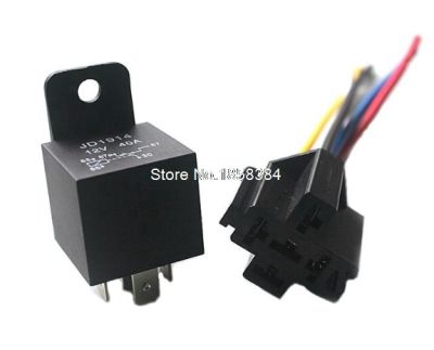 【Worth-Buy】 1ชุด12V 5pin 40a รีเลย์รถยนต์12V 4pin พร้อมขั้วต่อทองแดงสีดำรีเลย์อัตโนมัติพร้อมซ็อกเก็ตรีเลย์