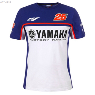 เสื้อยืดคอก ลมแขนสั้น yamaha (สต็อกเพียงพอ) 25 moto แบบแห้งเร็วคุณภาพสูง size:S-5XL