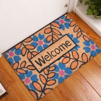 【SALES】 Door Mat Entrance Mat Welcome Flowers Patten Non-slip Doormat front doormats outdoor decor indoor funny floor mats bath rug