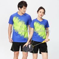 ∈△✑ Badminton Suit Couple Suit Mens and Womens Tennis Shirts Table Tennis Volleyball Suits