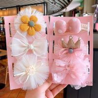 【Ready Stock】 ⊙◕✌ C18 3pcs/set Baby Hairband Girls Lace Crown Headband Infant Bow Elastic Hair Accessories Baby Princess Gifts