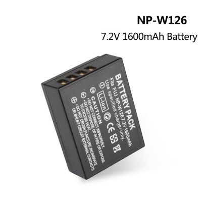 แบตเตอรี่กล้องดิจิตอล NP-W126 NP 7.2V 1600Mah W126ได้สำหรับ Fujifilm Fuji X-T2 X-A3 XT2 XA3 X-T20 XT20 X100F เซลล์ลิเธียม NP-W126S