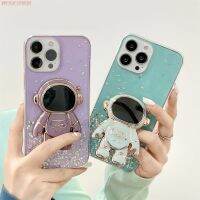 【Enjoy electronic】 Plating Astronaut Phone Holder Glitter Case For Samsung Galaxy A01 A03 A2 A3 Core A02S A10S A12 A13 A20e A21S A22 A23 A30 A31