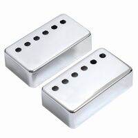 ฝาครอบ Humbucker Pickup อลูมิเนียมกีตาร์2ชิ้นสำหรับอุปกรณ์กีต้าร์ LP 50มม. 52มม.