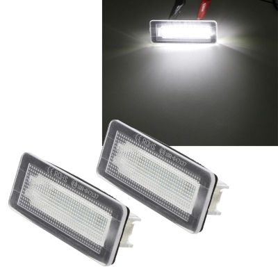 【CW】2x18 SMD LED License Plate Number Light Lamp Error Free For Benz Smart Fortwo Coupe Convertible 450 451 W450 W453 Car Lamp