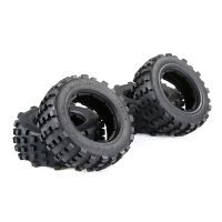 4 Pcs for 1/5 HPI ROFUN ROVAN KM BAJA 5T 5SC 5FT LOSI 5IVE T DBXL Truck Accessory Rc Car Knobby Front or Rear Tire Skin