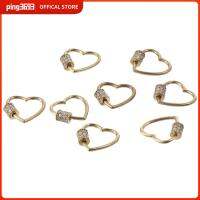 PING3693 ทองเหลืองเบิ้ล หัวใจรักชุบ ทองสีทอง ลูกบาศก์เซอร์โคเนียเคลือบไมโคร ตัวล็อคสำหรับสร้อยคอ ความรักชุบทอง อุปกรณ์เครื่องประดับอัญมณี