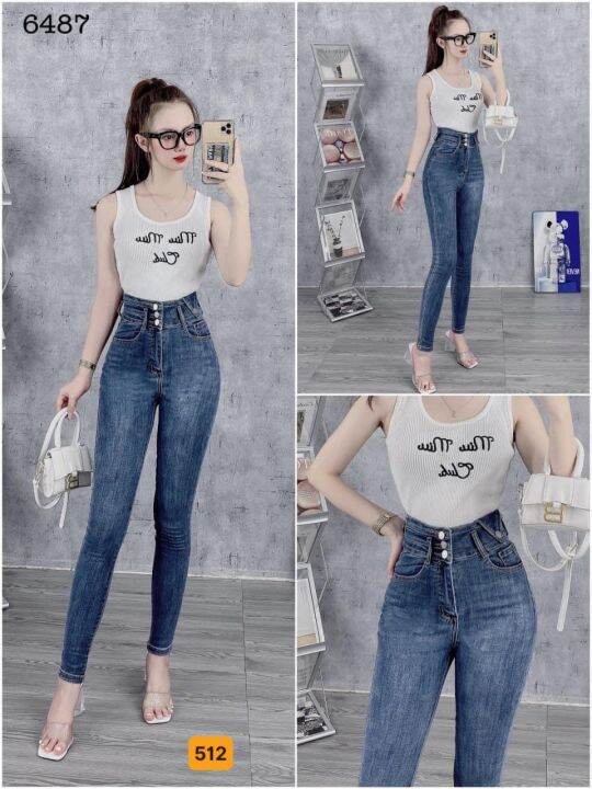 Quần Jeans nữ big size dáng slim-boy rộng 368.2 | Jeans Style