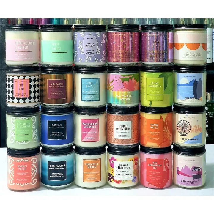 Bath and Body Works / White Barn Single Wick Scented Candles 7oz/198g