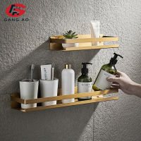 Bathroom Accessories 20-50cm Modern Matt Black gold Bathroom Corner Shelves Kitchen Wall Shelf Shower Bath Shampoo Storage Rack