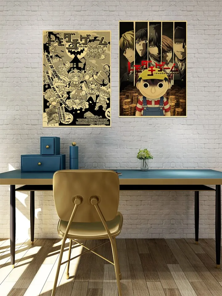 New Hot Anime Tomodachi Game Posters Quality Kraft Paper Sticker Trendy  Room Home Bar Cafe Decor Aesthetic DIY Wall Paintings