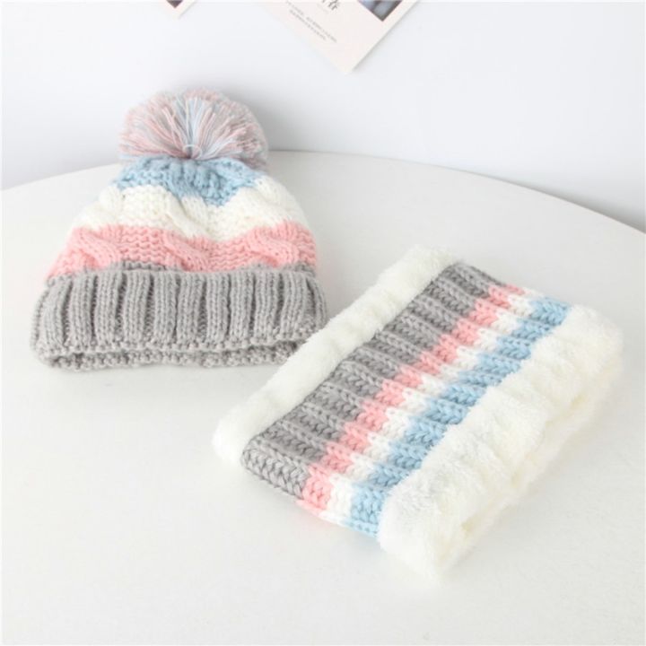 winter-children-hat-scarf-sets-girl-boy-pompon-hat-and-snood-for-girls-boys-fall-knitted-heandwear-baby-hat-and-scarf-for-girls