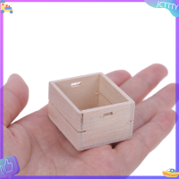 ? JCTTTY ? 1:12 dollhouse Miniature ไม้ผักผลไม้ตะกร้าเฟอร์นิเจอร์อุปกรณ์เสริม