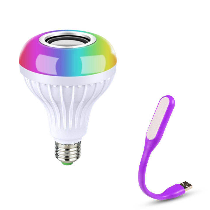 （Free LED lights） 12W LED Wireless Bluetooth Music Speaker Dimmable