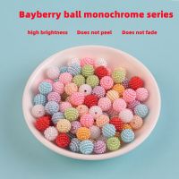 10/12/15mm 20pcs ABS Imitation Pearl Monochrome Bayberry Ball Straight Hole Color Loose Beads Handmade Diy Jewelry Accessories Beads