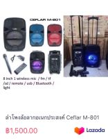 ลำโพงล้อลากอเนกประสงค์ Ceflar M-801