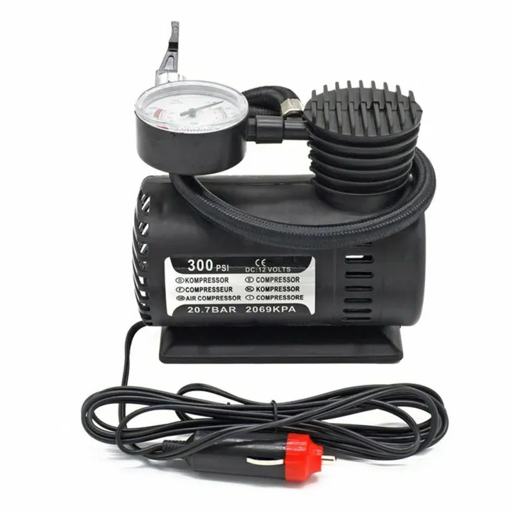 300 PSI Electric Air Compressor Portable Pump Mini Inflator Tire Car ...